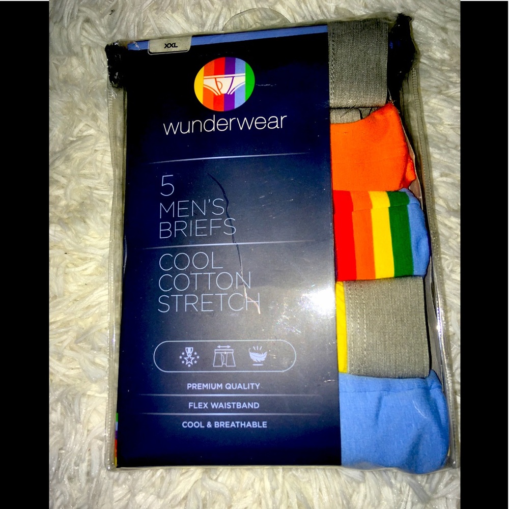 XXL Wunderwear 5Pack Men’s Briefs Soft Multicolor